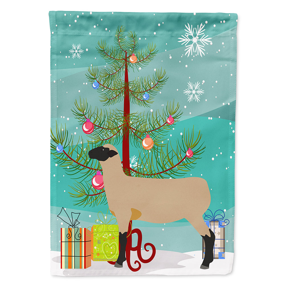 Hampshire Down Sheep Christmas Flag Canvas House Size BB9343CHF  the-store.com.