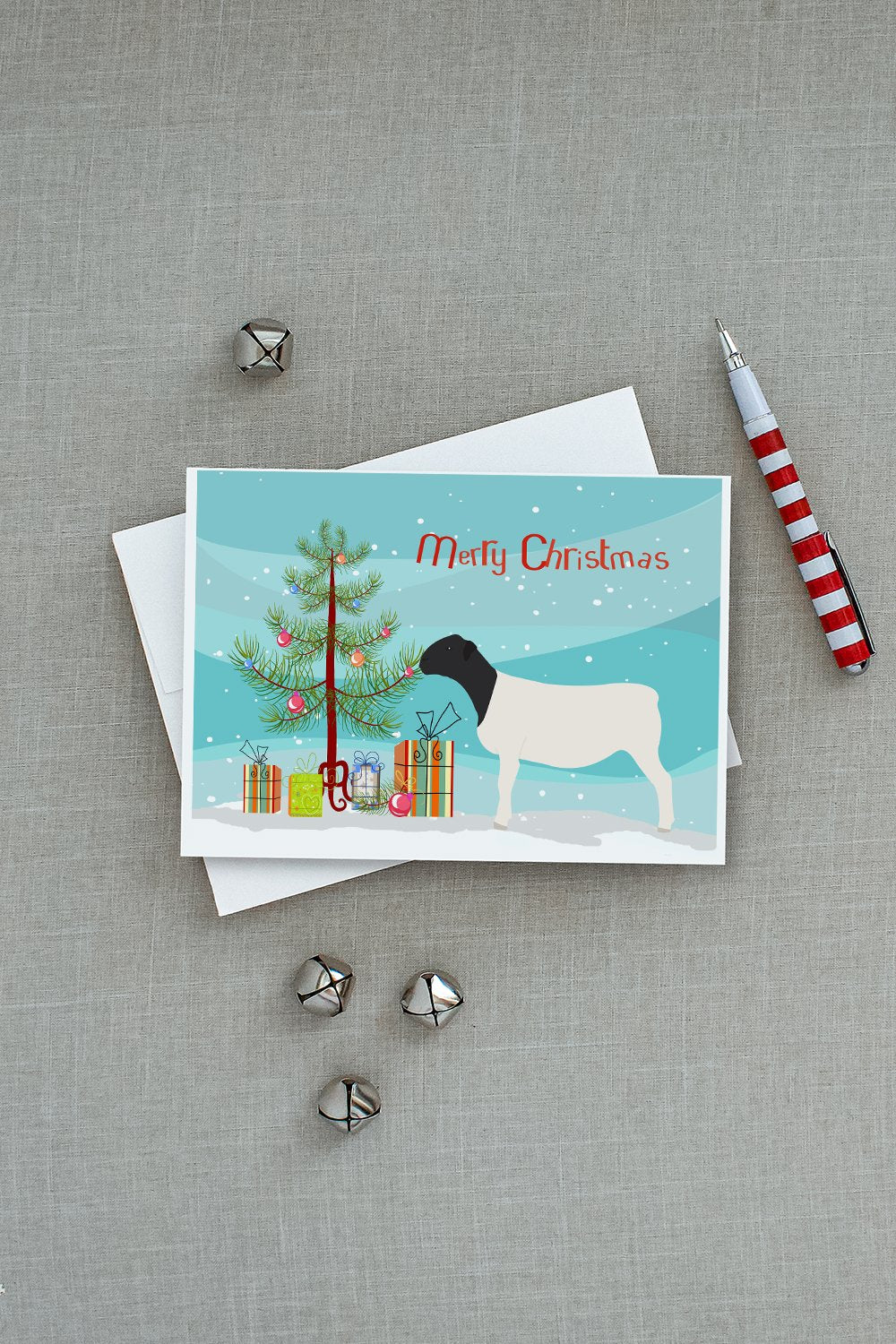 Dorper Sheep Christmas Greeting Cards and Envelopes Pack of 8 - the-store.com