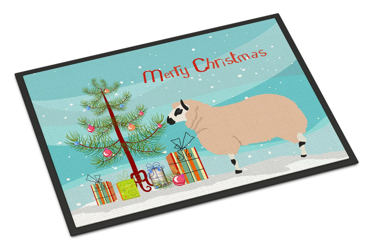 Kerry Hill Sheep Christmas Indoor or Outdoor Mat 24x36 BB9346JMAT by Caroline&#39;s Treasures