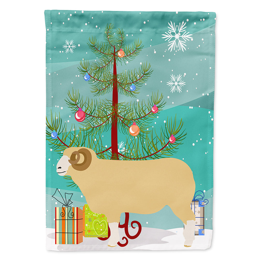 Horned Dorset Sheep Christmas Flag Canvas House Size BB9347CHF