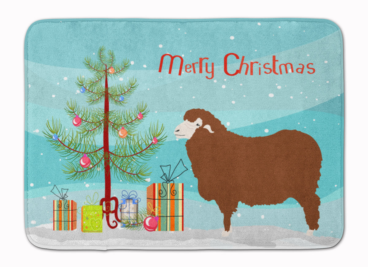 Merino Sheep Christmas Machine Washable Memory Foam Mat BB9348RUG - the-store.com