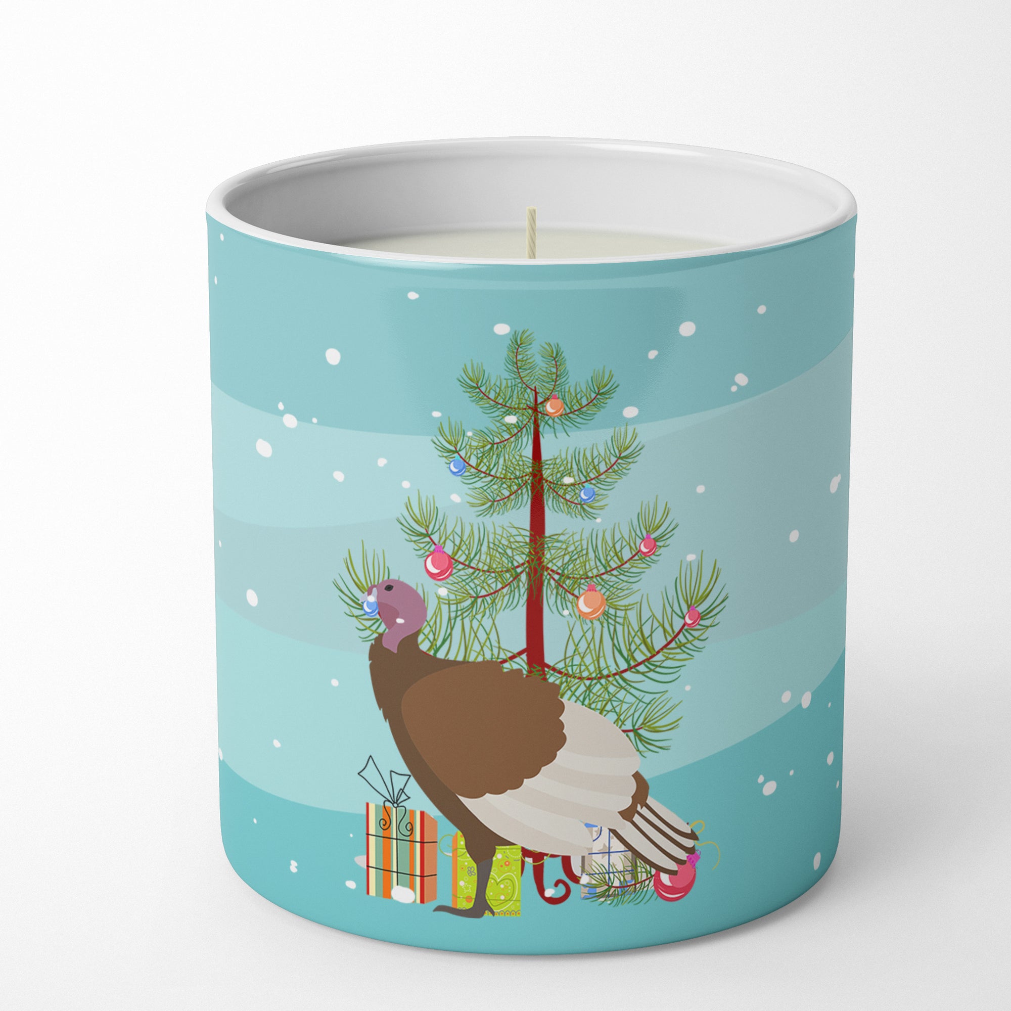 Buy this Bourbon Red Turkey Hen Christmas 10 oz Decorative Soy Candle