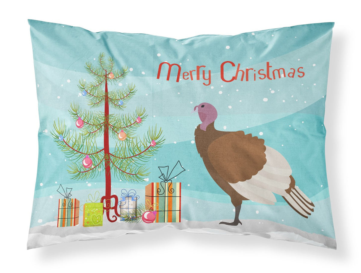 Bourbon Red Turkey Hen Christmas Fabric Standard Pillowcase BB9349PILLOWCASE by Caroline&#39;s Treasures