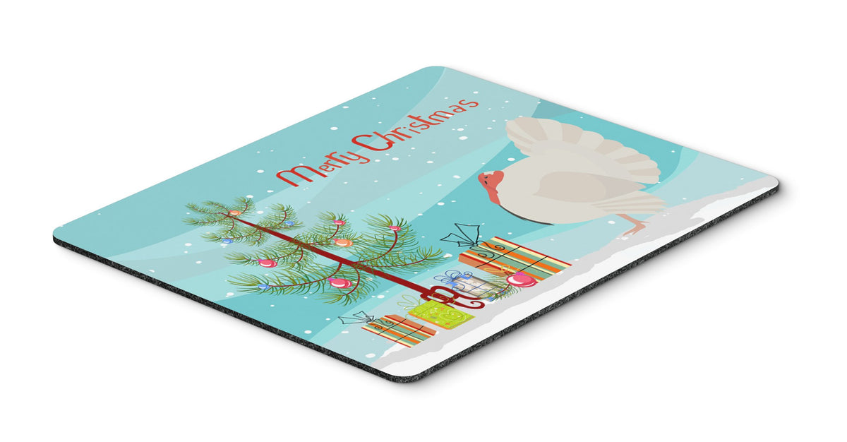 White Holland Turkey Christmas Mouse Pad, Hot Pad or Trivet BB9350MP by Caroline&#39;s Treasures