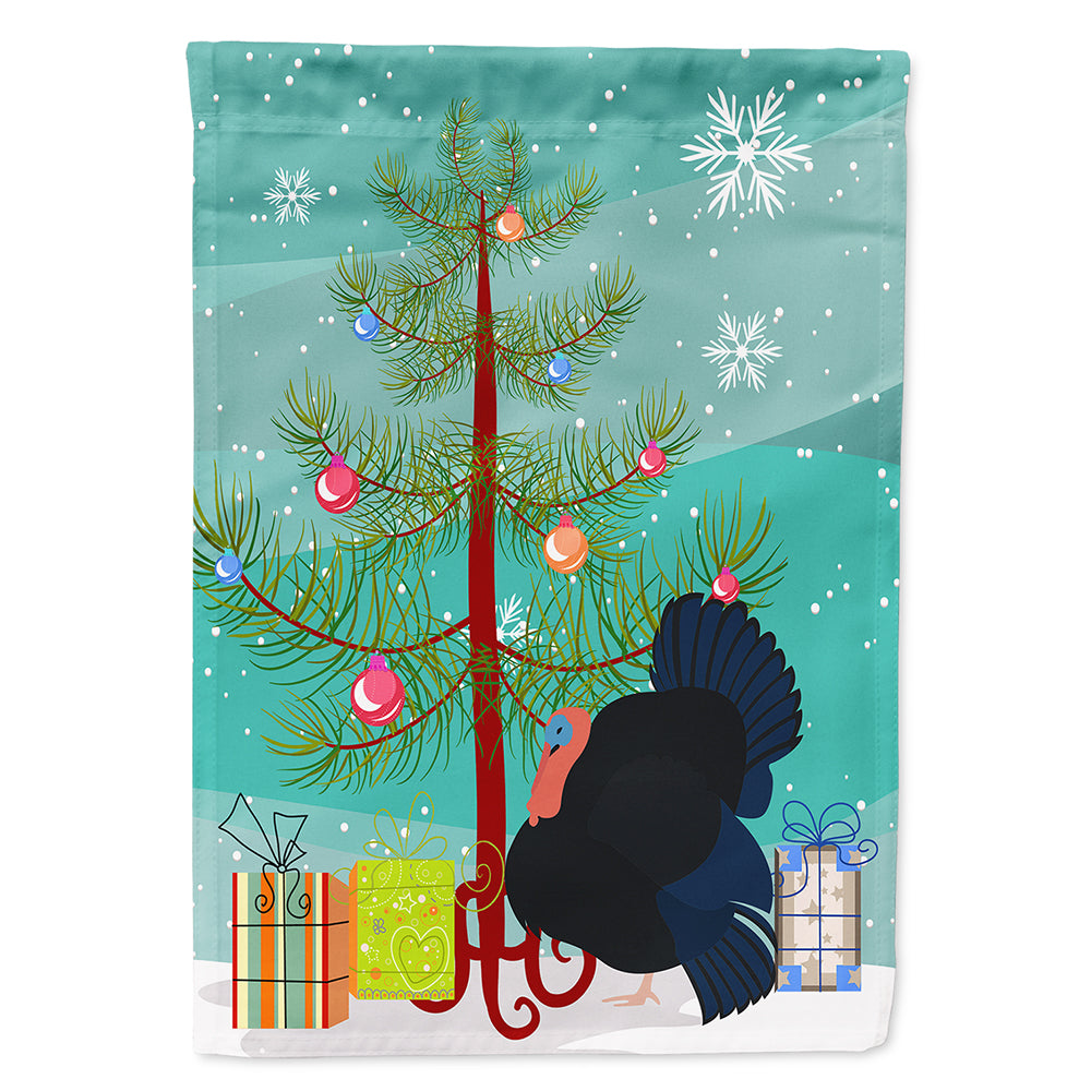 Norfolk Black Turkey Christmas Flag Canvas House Size BB9352CHF