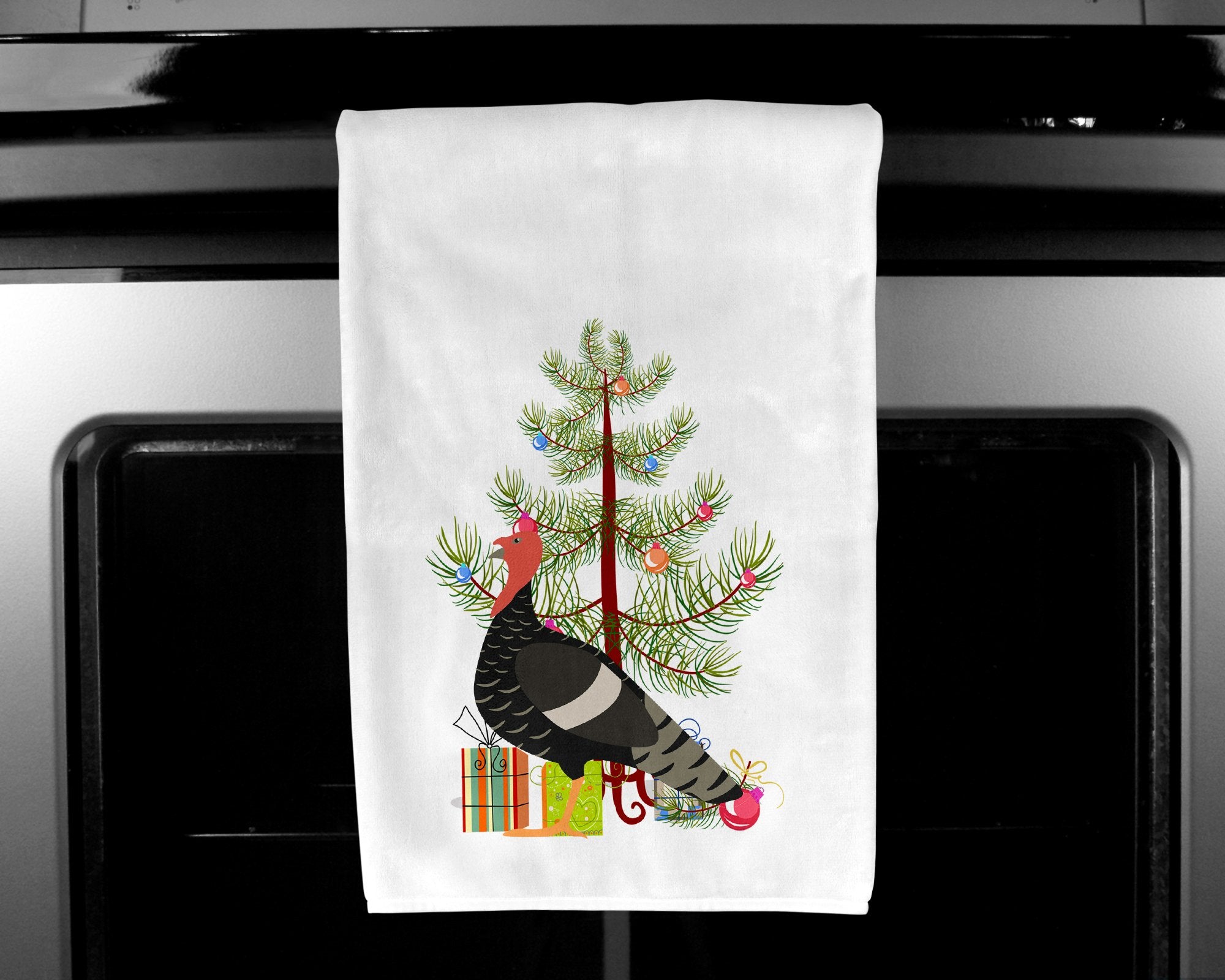 Marragansett Turkey Christmas White Kitchen Towel Set of 2 BB9354WTKT by Caroline's Treasures