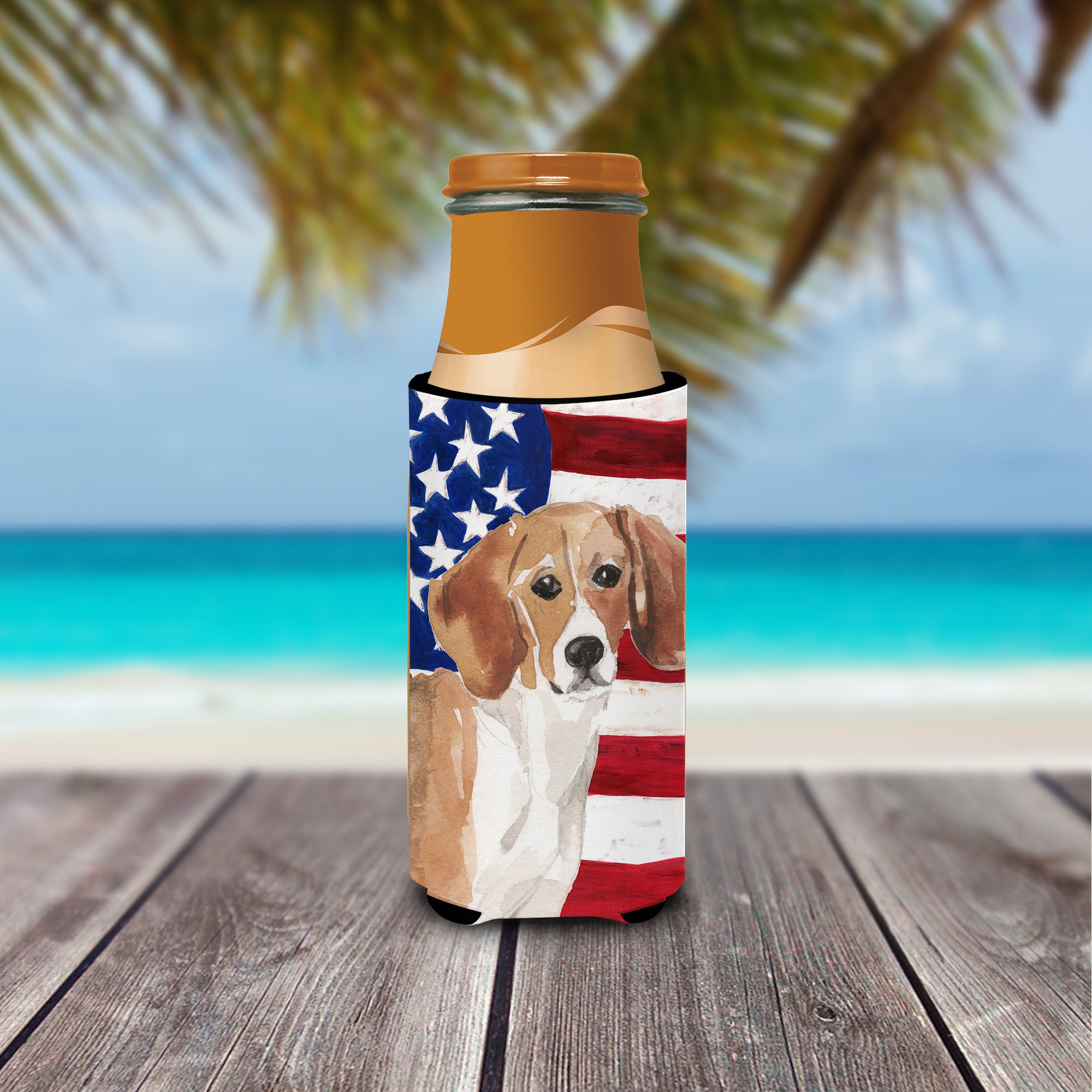 Beagle Patriotic  Ultra Hugger for slim cans BB9369MUK