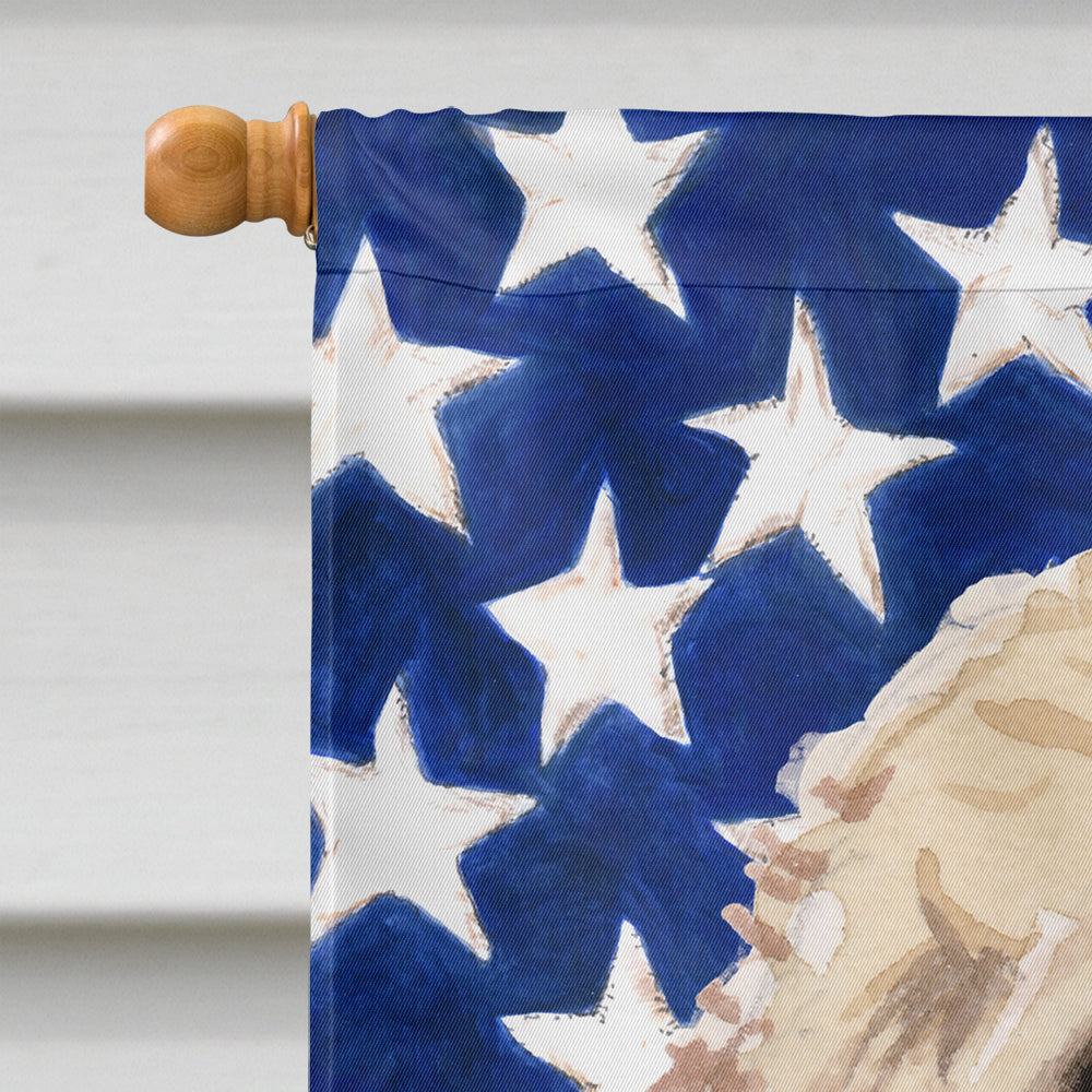 Champagne Cockapoo Patriotic Flag Canvas House Size BB9375CHF  the-store.com.