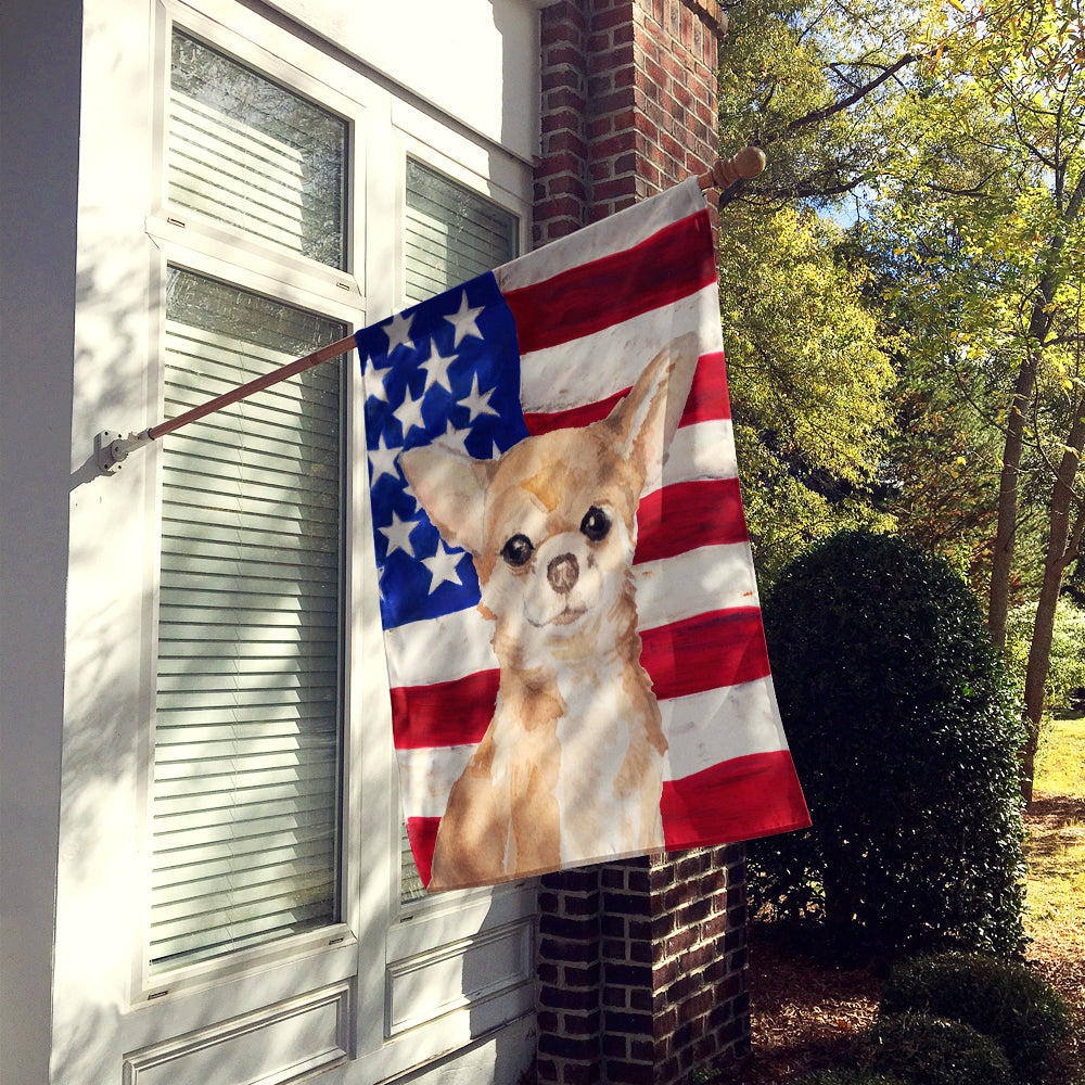 Chihuahua Patriotic Flag Canvas House Size BB9376CHF  the-store.com.