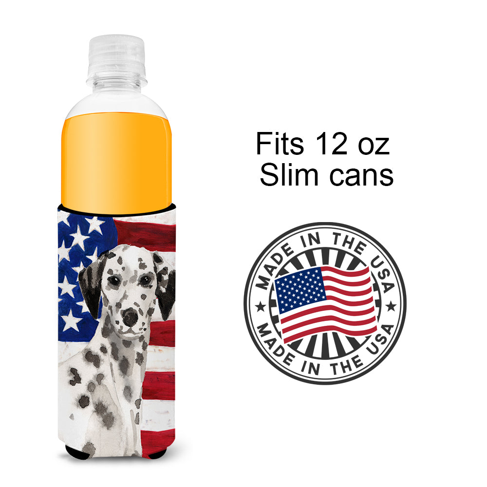 Dalmatian Patriotic  Ultra Hugger for slim cans BB9380MUK  the-store.com.