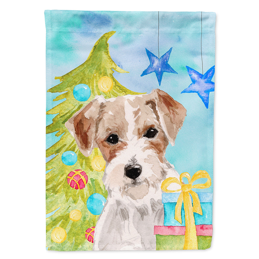 Wire Hair Jack Russell Christmas Flag Canvas House Size BB9403CHF  the-store.com.