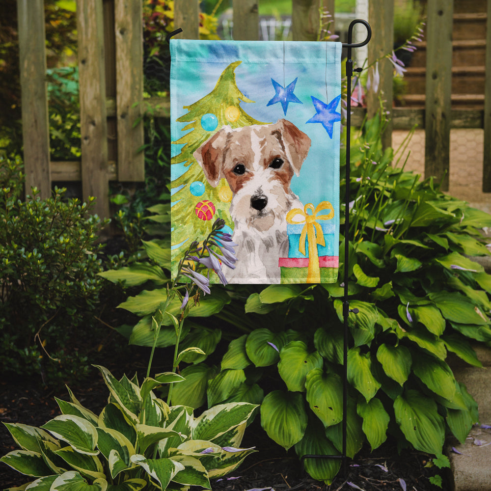 Wire Hair Jack Russell Christmas Flag Garden Size BB9403GF  the-store.com.