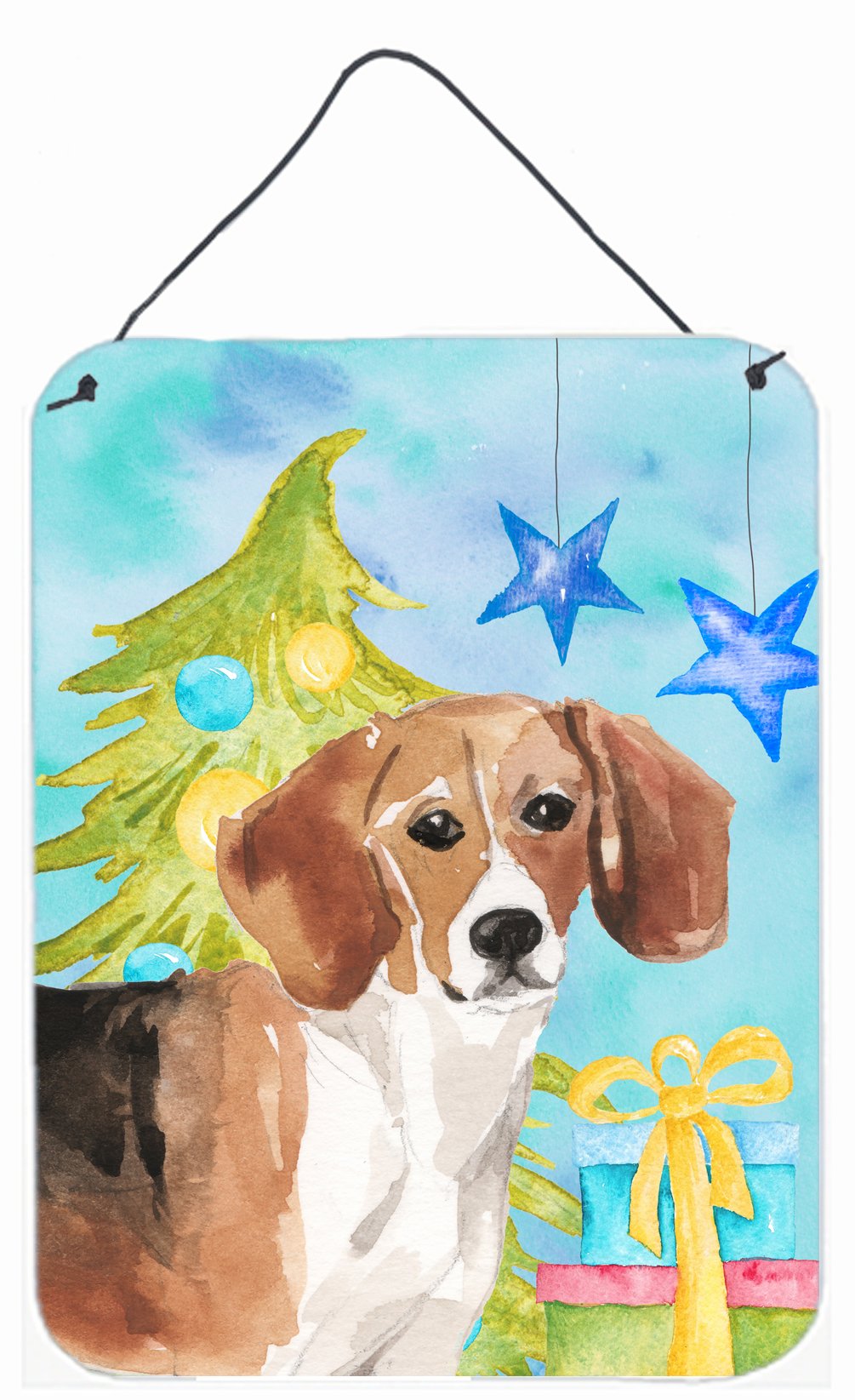 Beagle Christmas Wall or Door Hanging Prints BB9404DS1216 by Caroline&#39;s Treasures
