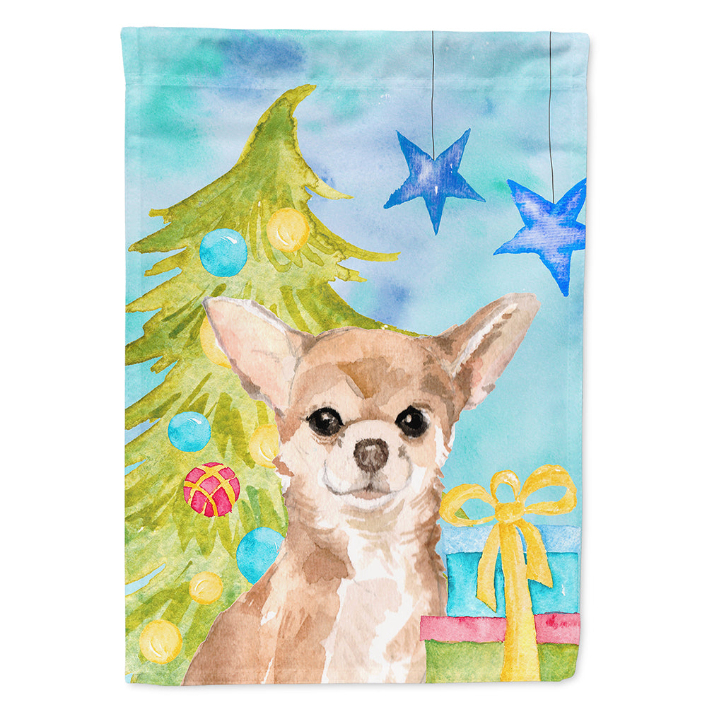 Chihuahua Christmas Flag Canvas House Size BB9411CHF