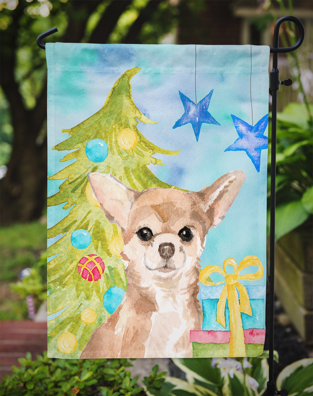 Chihuahua Christmas Flag Garden Size BB9411GF