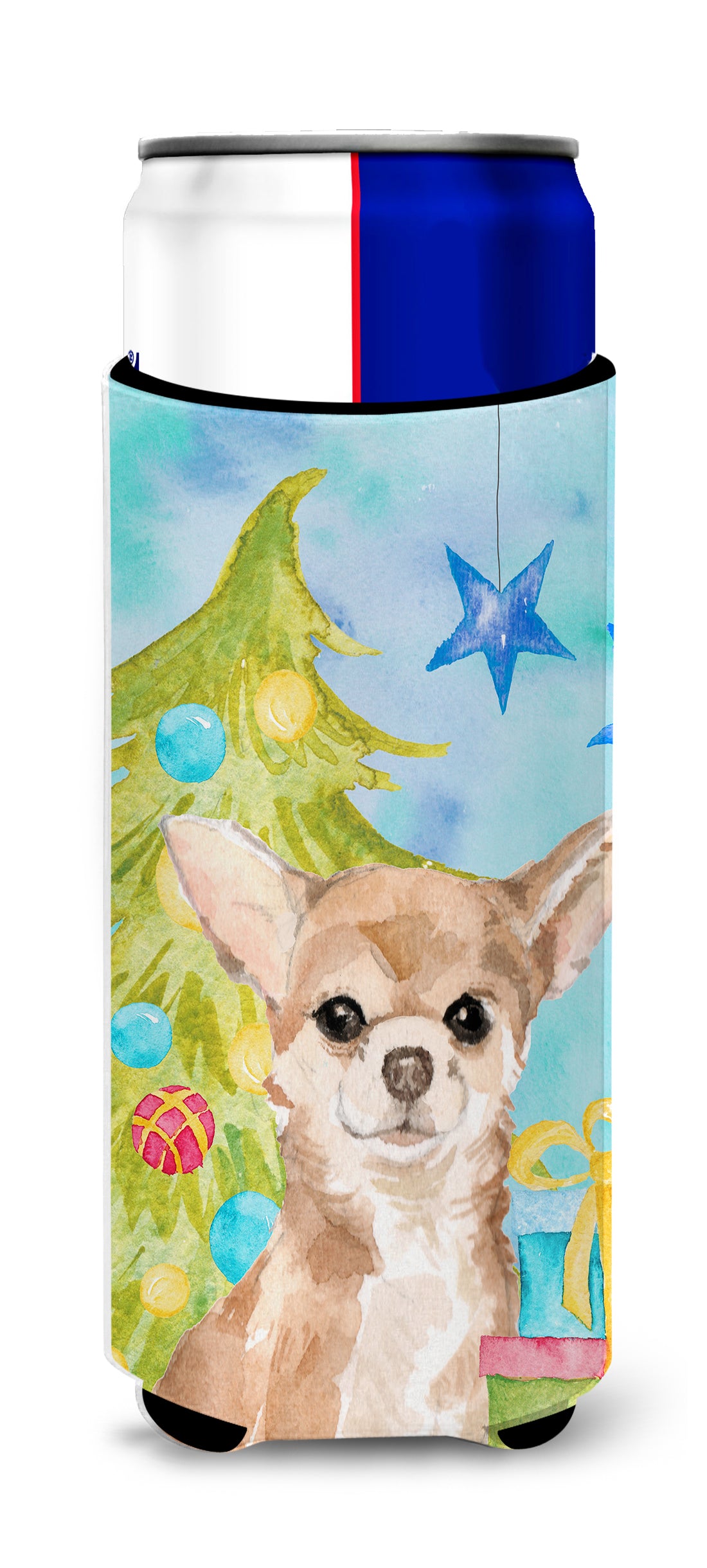 Chihuahua Christmas  Ultra Hugger for slim cans BB9411MUK  the-store.com.