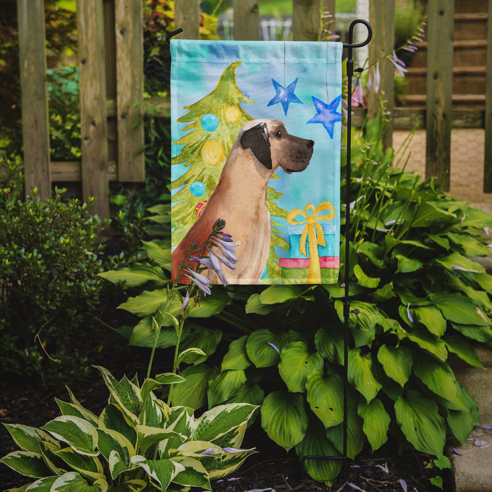 Fawn Natural Great Dane Christmas Flag Garden Size BB9419GF  the-store.com.