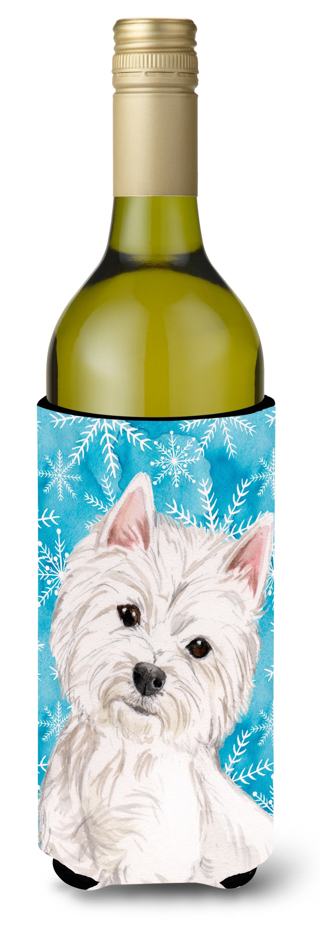 Westie Winter Wine Bottle Beverge Insulator Hugger BB9429LITERK by Caroline&#39;s Treasures