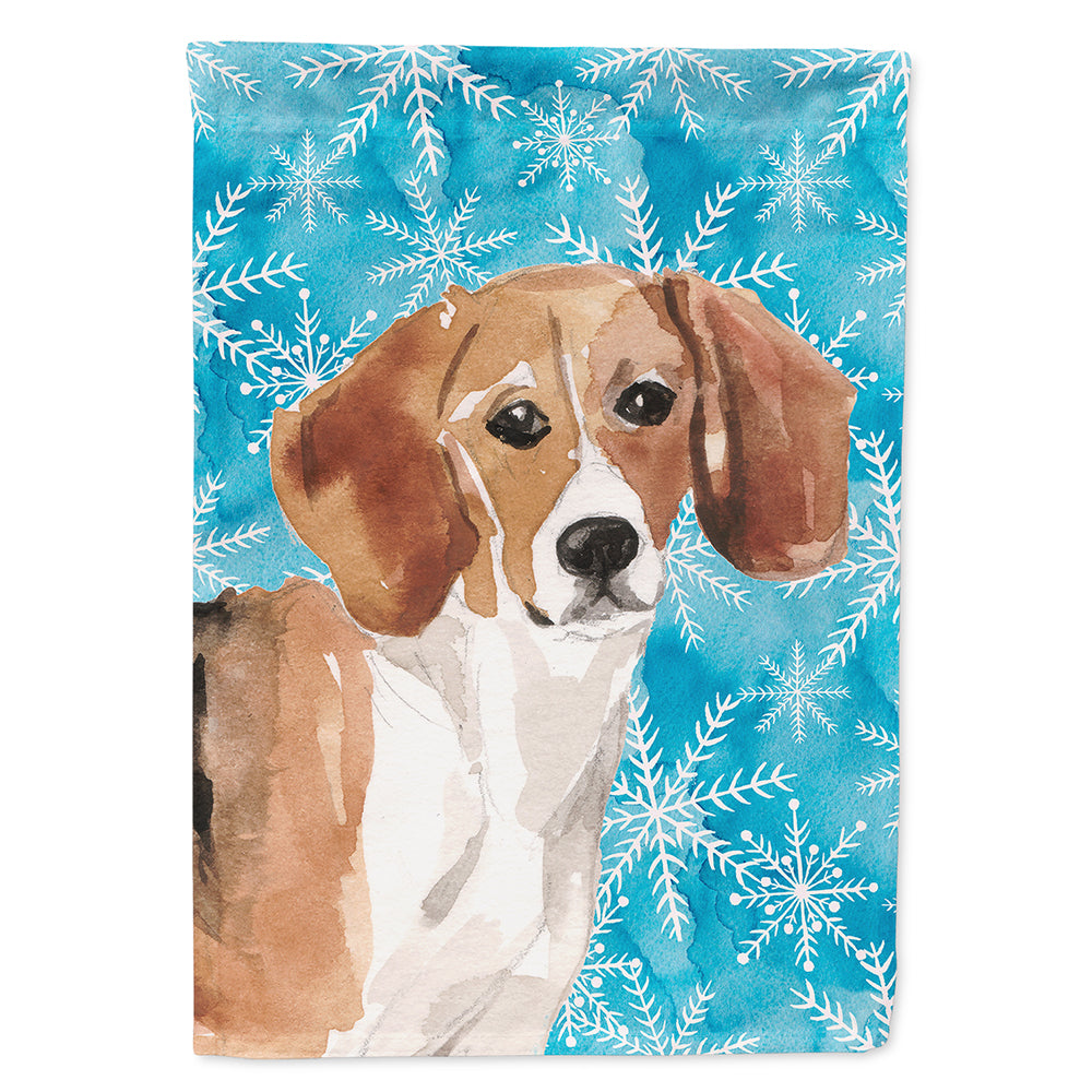 Beagle Winter Flag Canvas House Size BB9439CHF