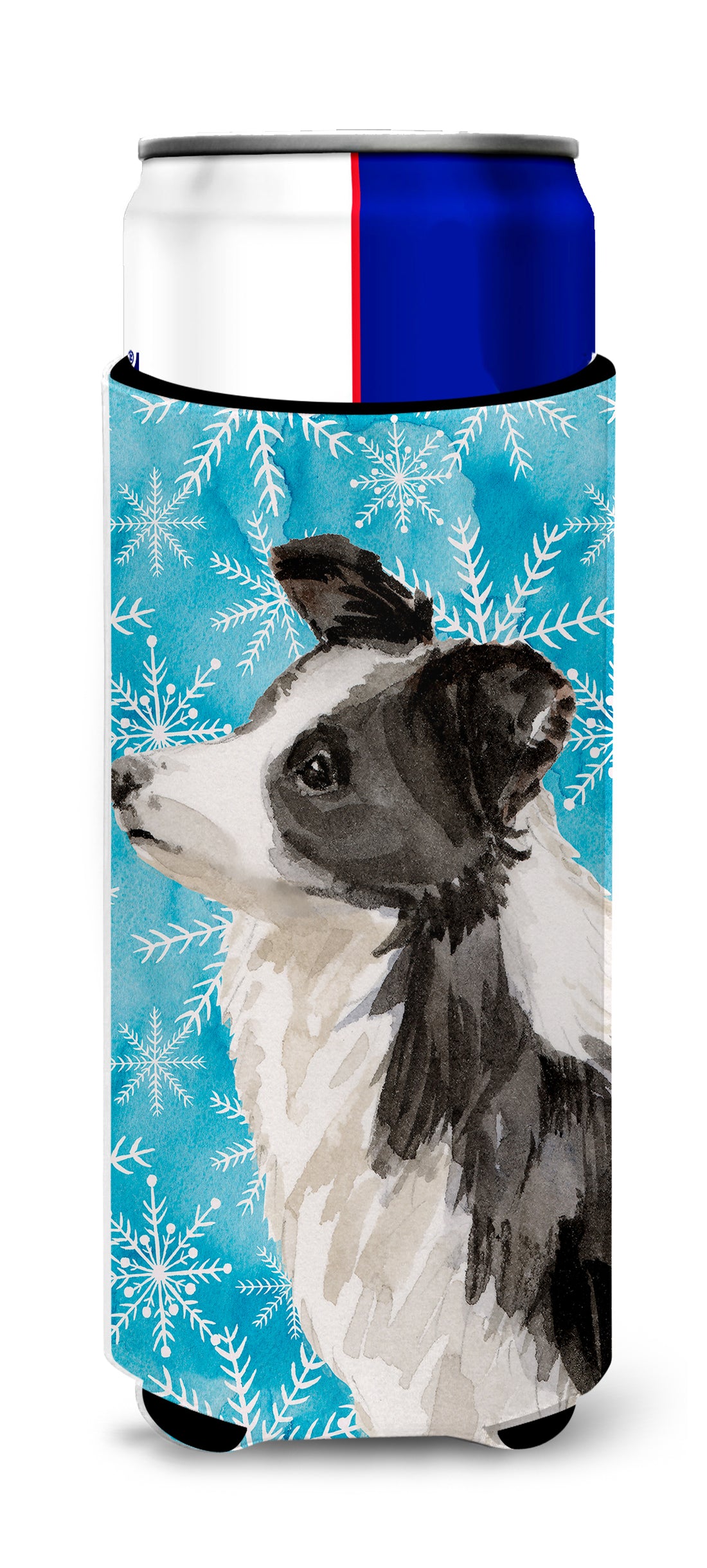 Border Collie Winter Michelob Ultra Hugger pour canettes fines BB9443MUK