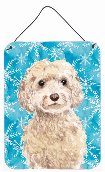 Champagne Cockapoo Winter Wall or Door Hanging Prints BB9445DS1216 by Caroline's Treasures