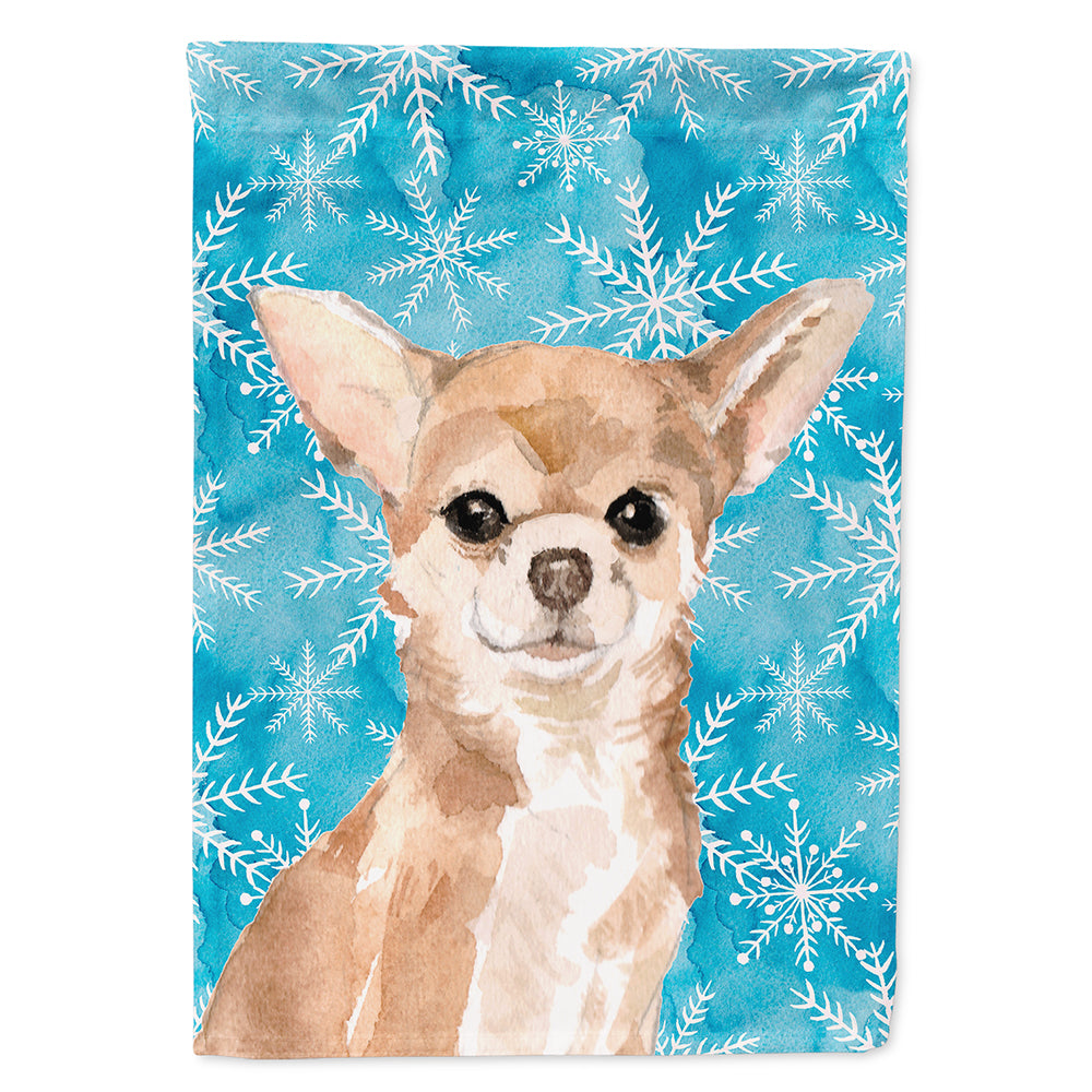 Chihuahua Winter Flag Canvas House Size BB9446CHF  the-store.com.
