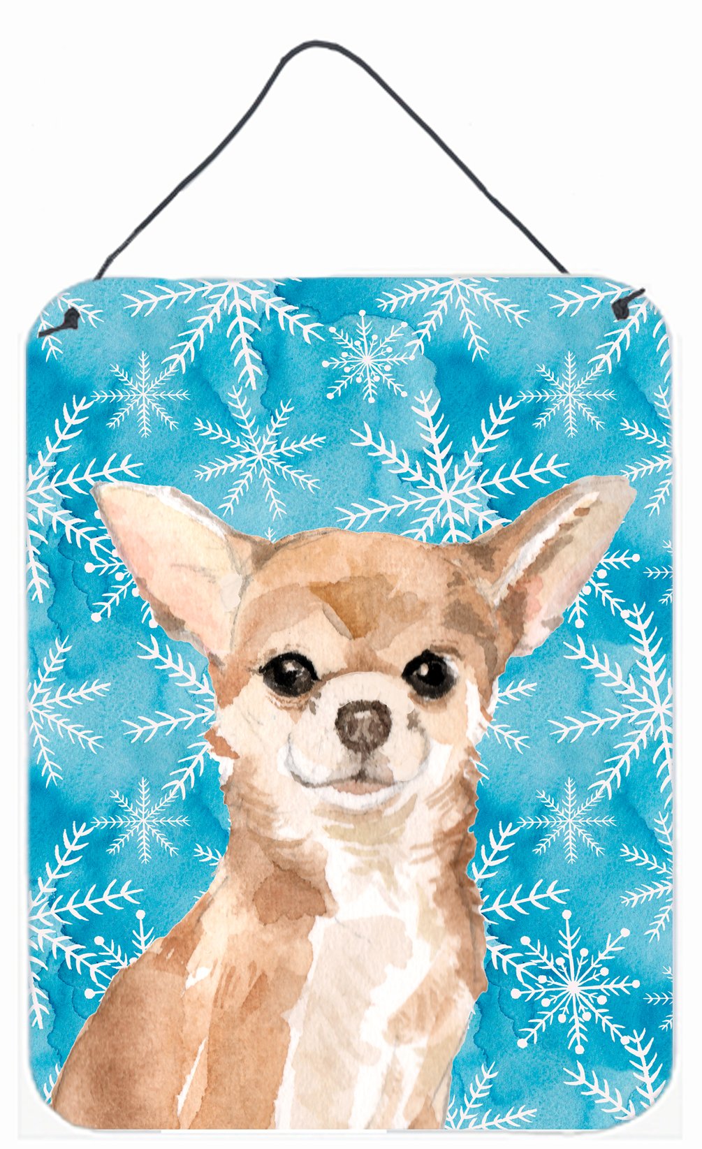 Chihuahua Winter Wall or Door Hanging Prints BB9446DS1216 by Caroline&#39;s Treasures