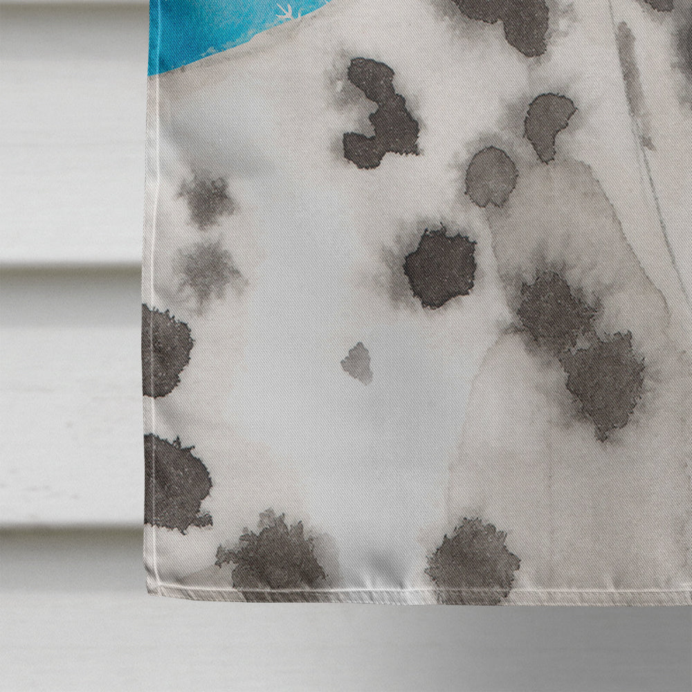 Dalmatian Winter Flag Canvas House Size BB9450CHF  the-store.com.