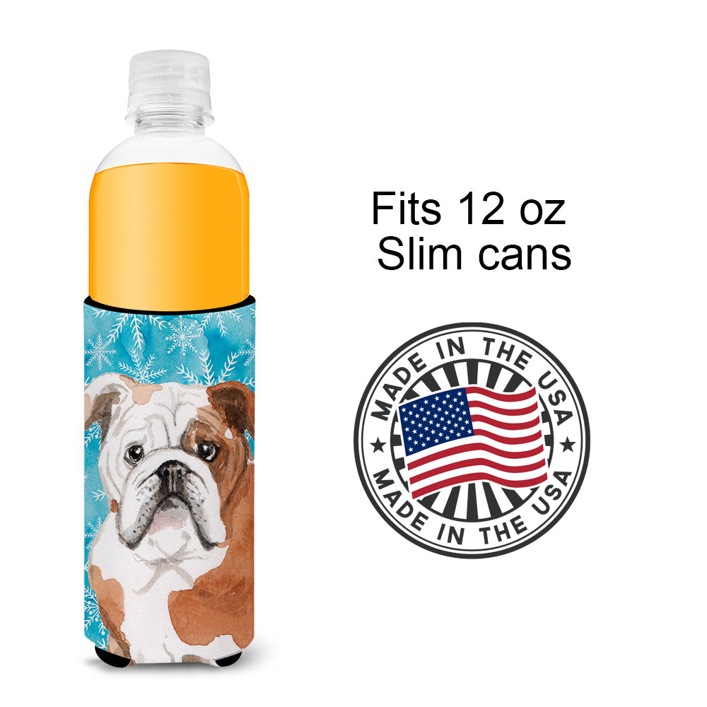 English Bulldog Winter  Ultra Hugger for slim cans BB9451MUK  the-store.com.