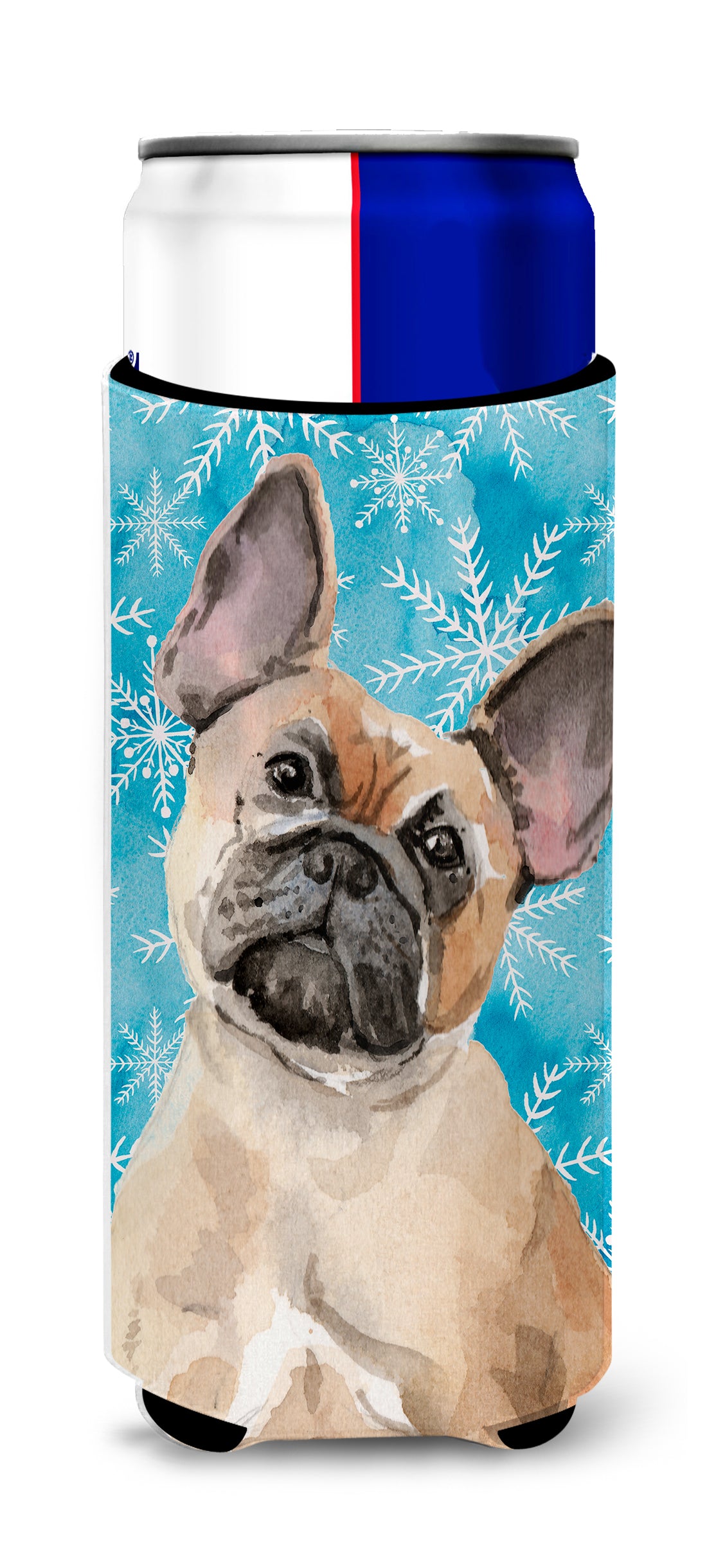 Fawn French Bulldog Winter  Ultra Hugger for slim cans BB9452MUK  the-store.com.