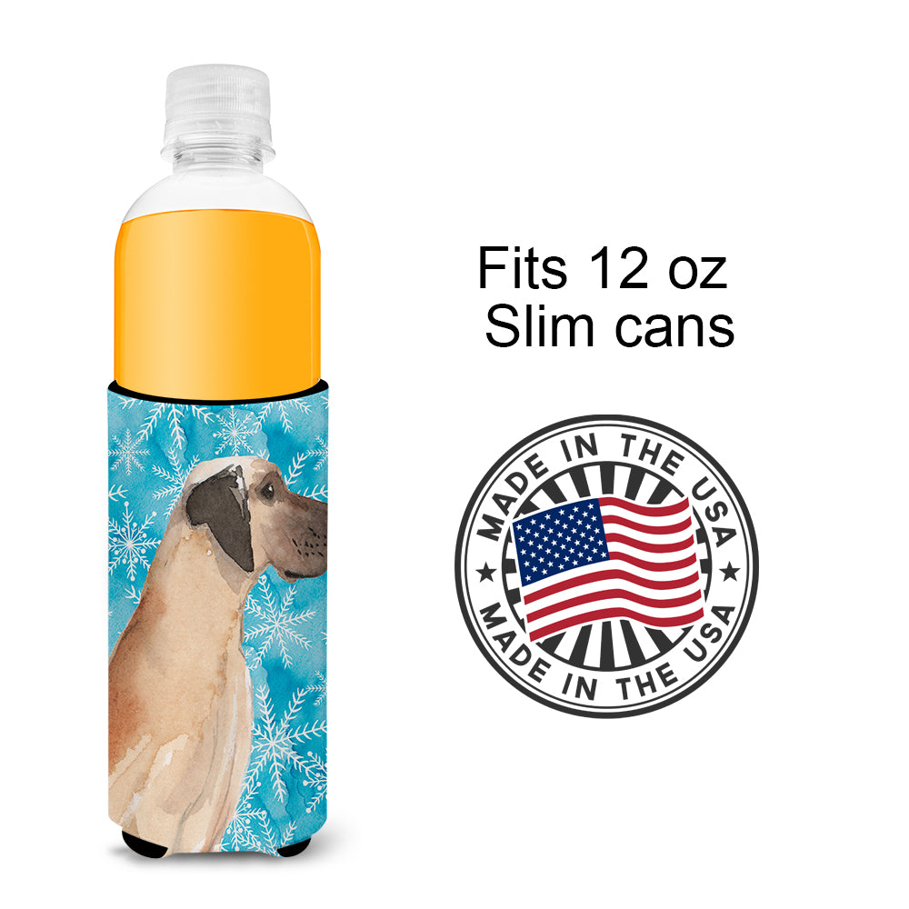Fawn Natural Great Dane Winter  Ultra Hugger for slim cans BB9454MUK  the-store.com.