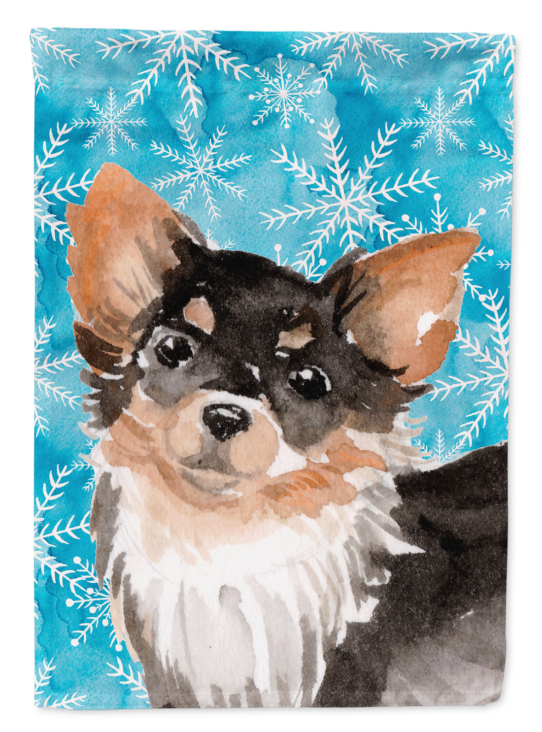 Long Haired Chihuahua Winter Flag Garden Size BB9459GF  the-store.com.