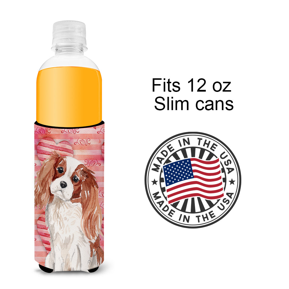 Blenheim Cavalier Spaniel Love  Ultra Hugger for slim cans BB9463MUK