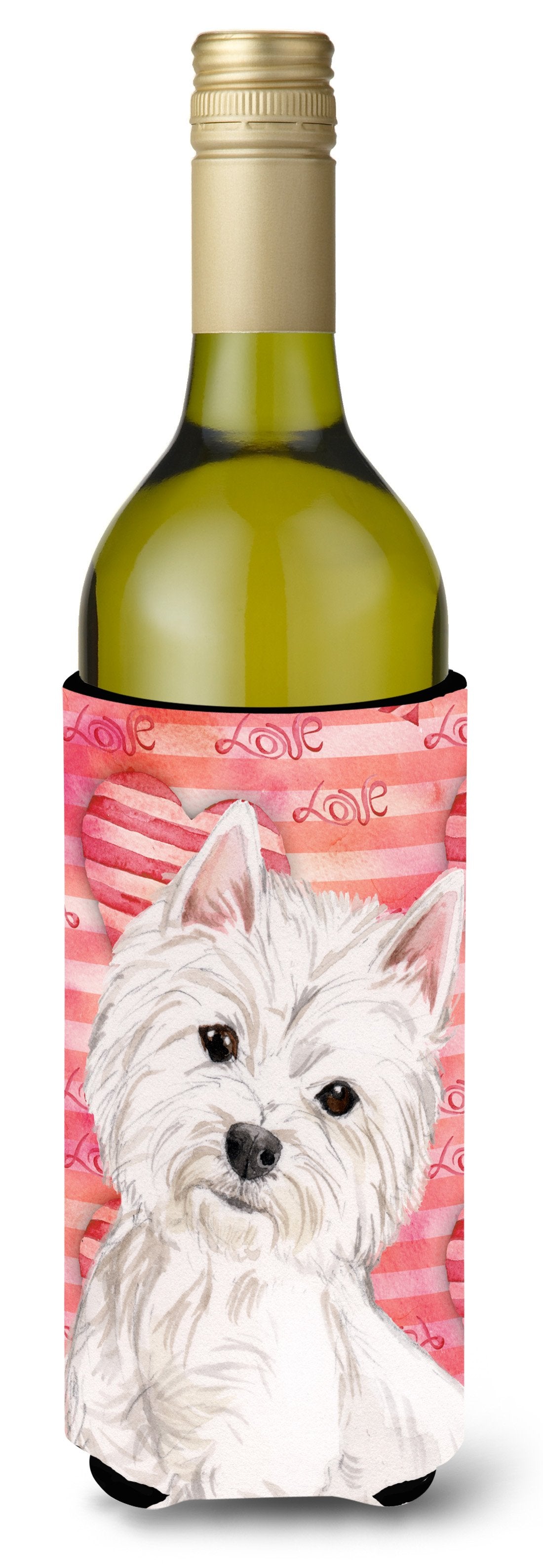 Westie Love Wine Bottle Beverge Insulator Hugger BB9464LITERK by Caroline&#39;s Treasures