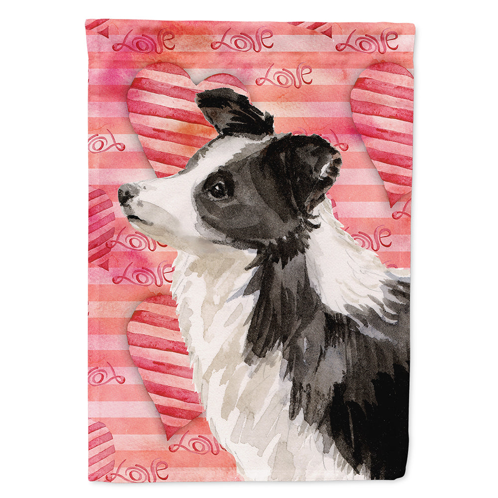Border Collie Love Flag Toile Taille Maison BB9478CHF