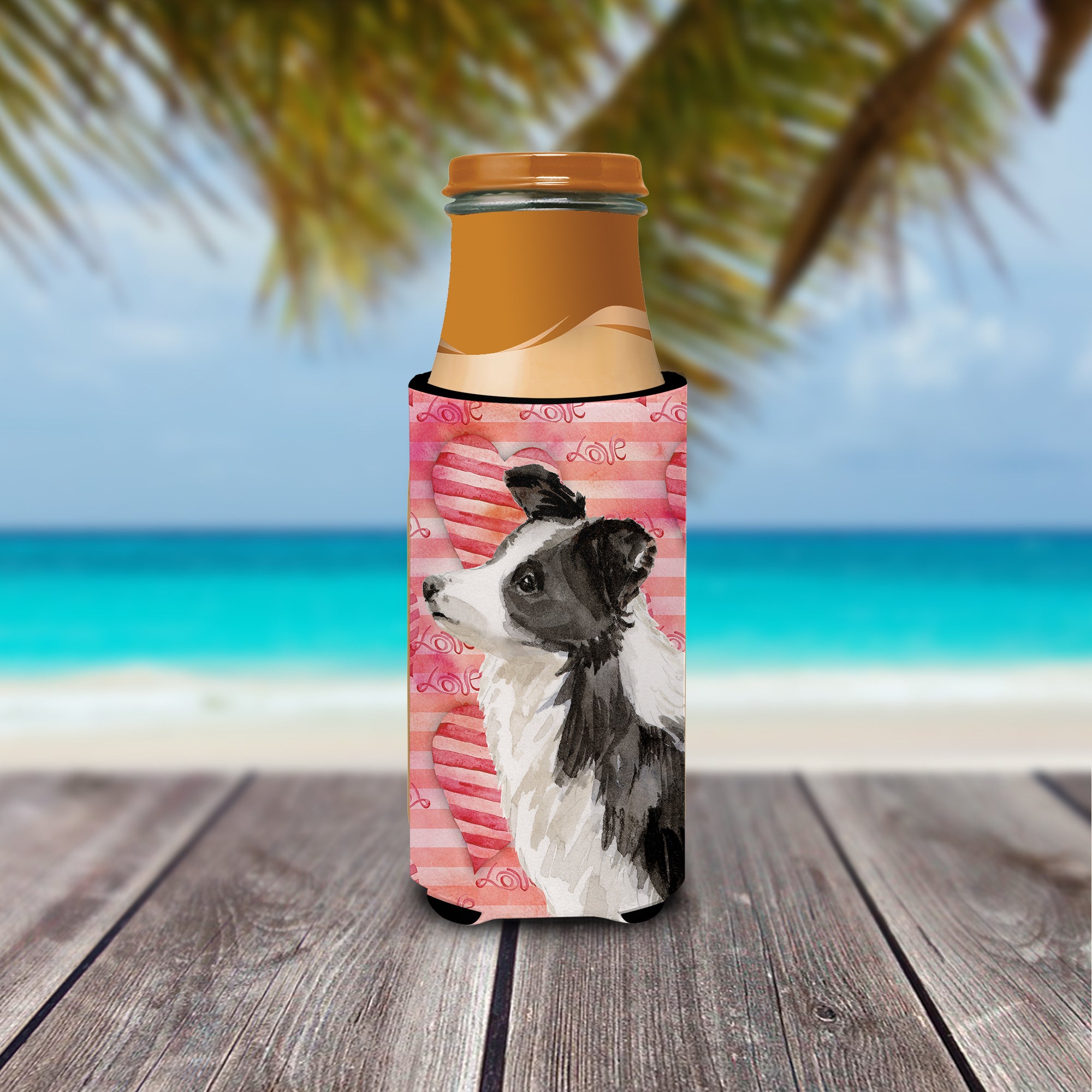 Border Collie Love Michelob Ultra Hugger pour canettes fines BB9478MUK