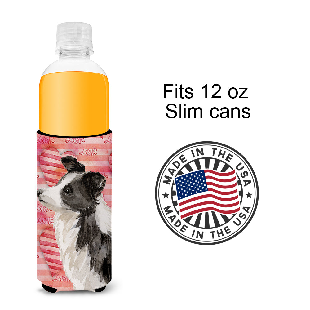 Border Collie Love  Ultra Hugger for slim cans BB9478MUK  the-store.com.