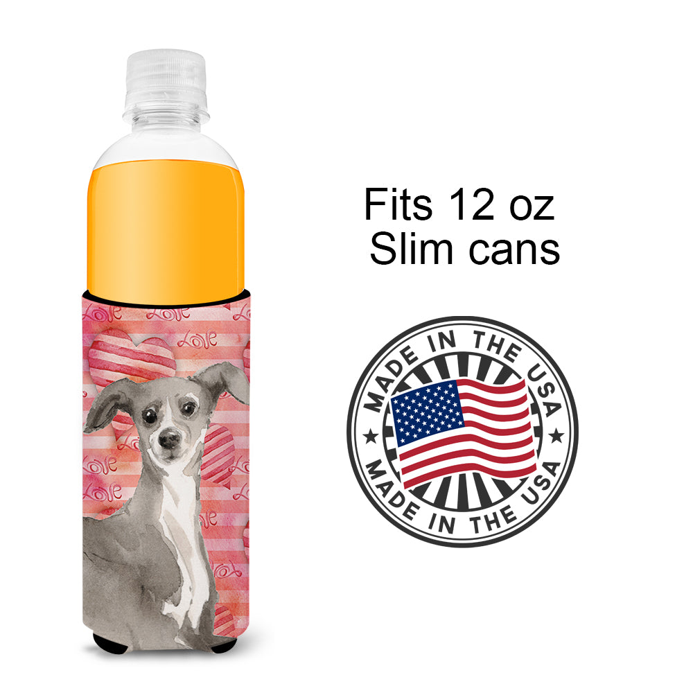 Italian Greyhound Love  Ultra Hugger for slim cans BB9492MUK  the-store.com.