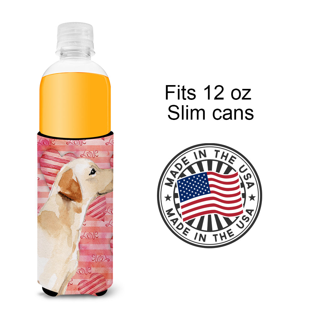 Yellow Labrador #2 Love  Ultra Hugger for slim cans BB9493MUK