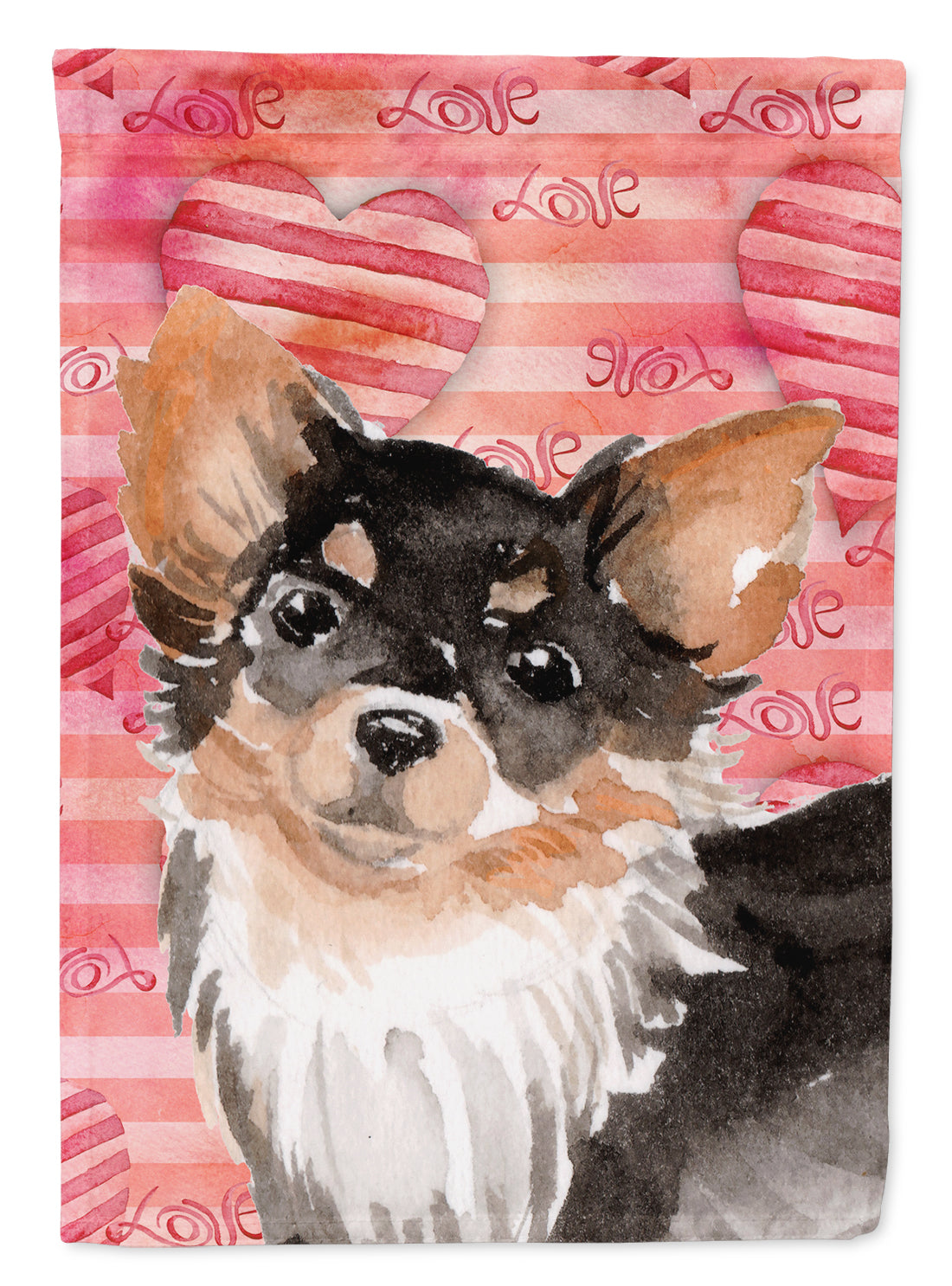 Long Haired Chihuahua Love Flag Garden Size BB9494GF  the-store.com.