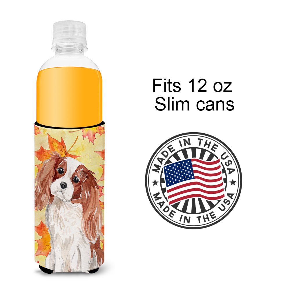 Blenheim Cavalier Spaniel Fall  Ultra Hugger for slim cans BB9498MUK