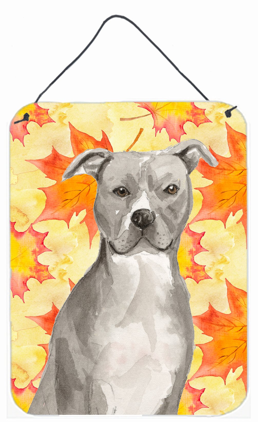 Staffordshire Bull Terrier Fall Wall or Door Hanging Prints BB9500DS1216 by Caroline&#39;s Treasures