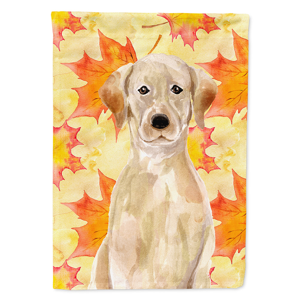 Yellow Labrador Fall Flag Canvas House Size BB9506CHF  the-store.com.