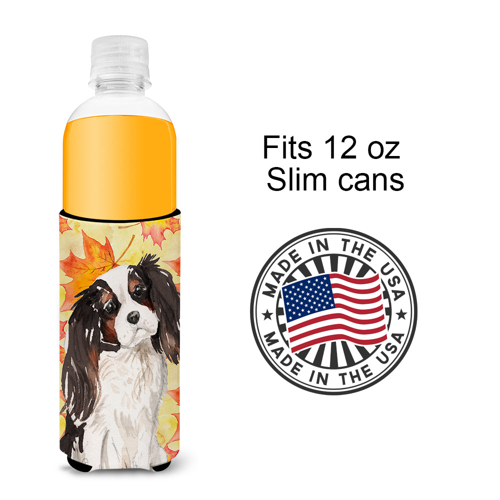 Tricolor Cavalier Spaniel Fall  Ultra Hugger for slim cans BB9507MUK