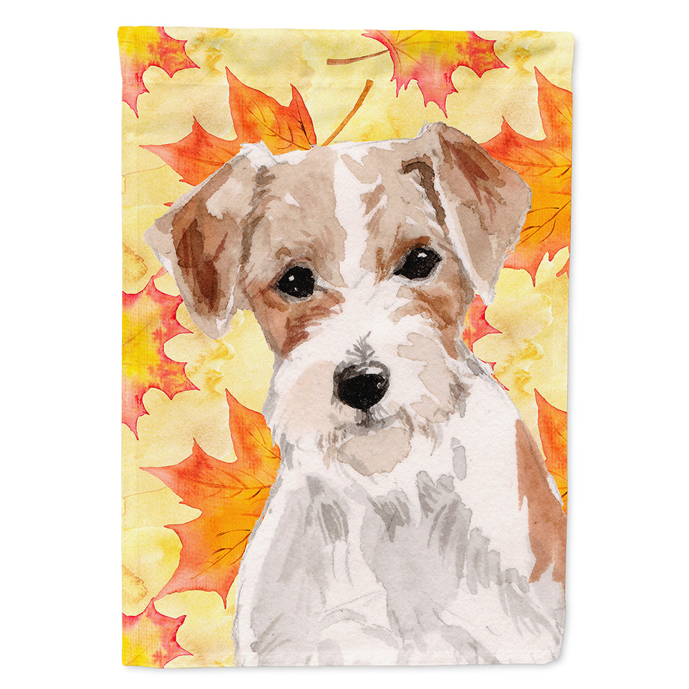 Wire Hair Jack Russell Fall Flag Canvas House Size BB9508CHF