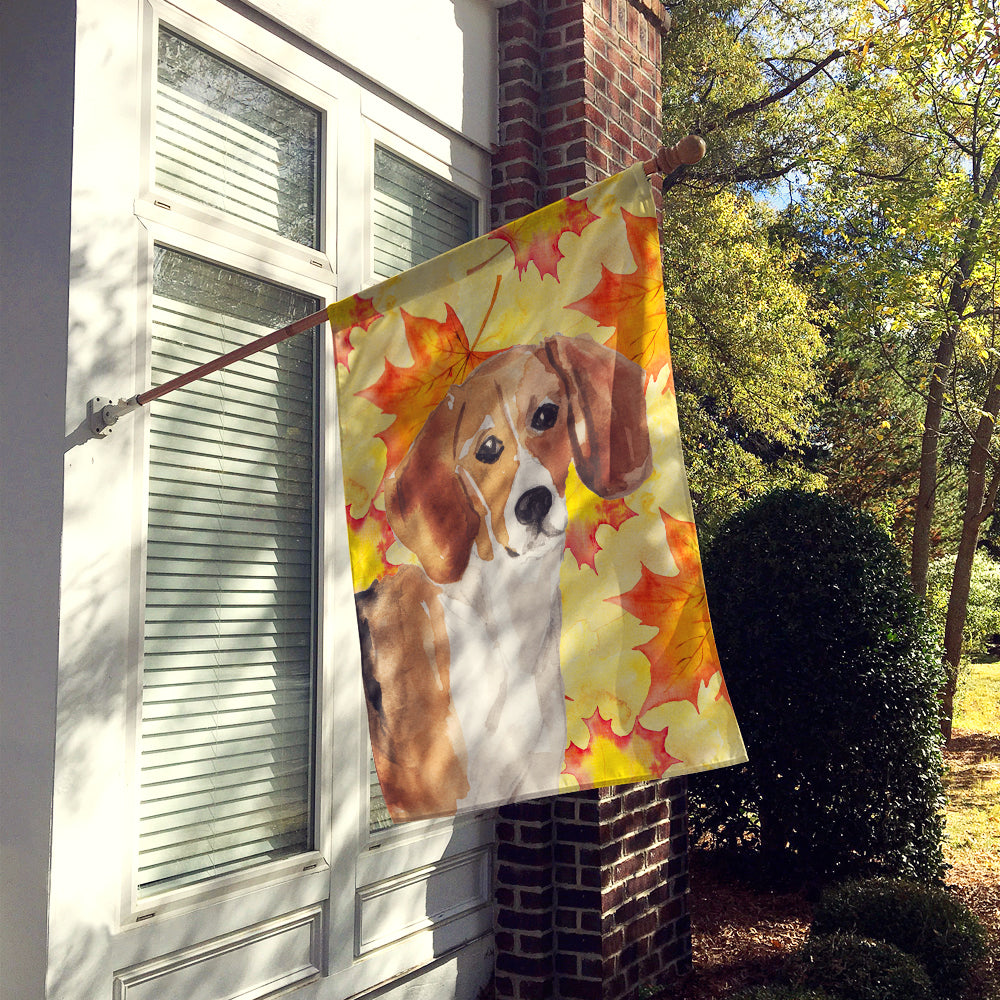 Beagle Fall Flag Canvas House Size BB9509CHF