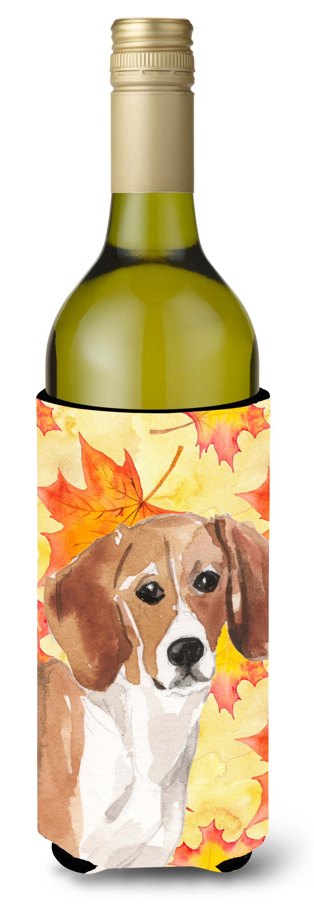Beagle Fall Wine Bottle Beverge Insulator Hugger BB9509LITERK by Caroline&#39;s Treasures