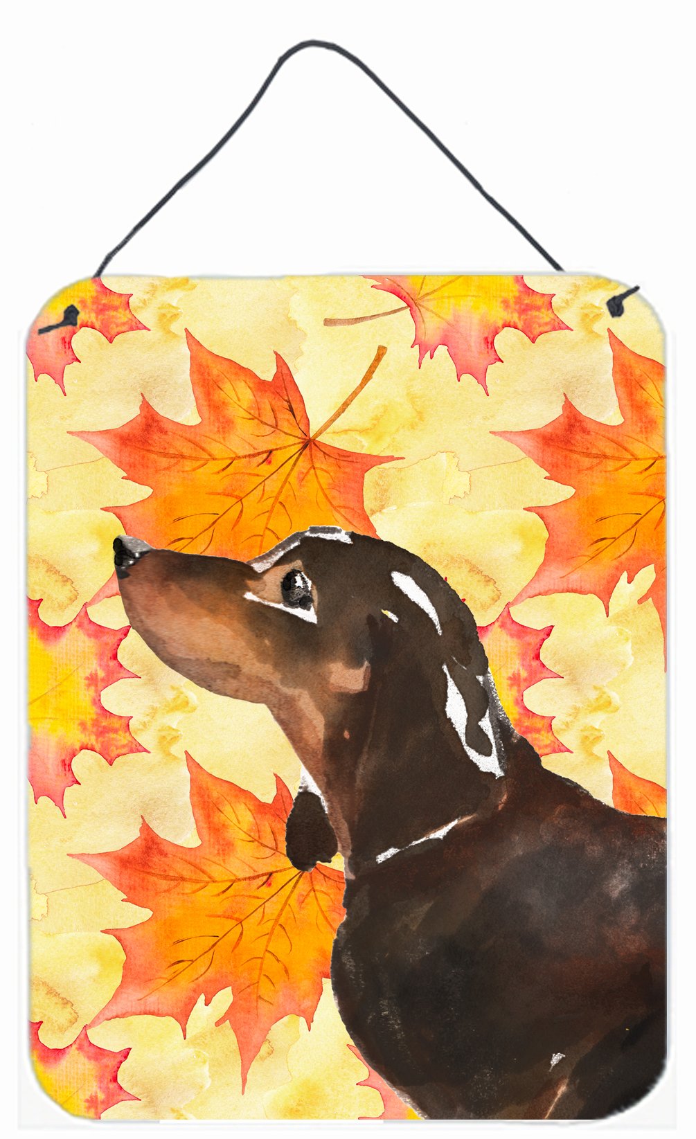 Black and Tan Dachshund Fall Wall or Door Hanging Prints BB9510DS1216 by Caroline's Treasures