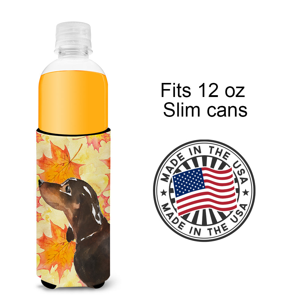 Black and Tan Dachshund Fall  Ultra Hugger for slim cans BB9510MUK