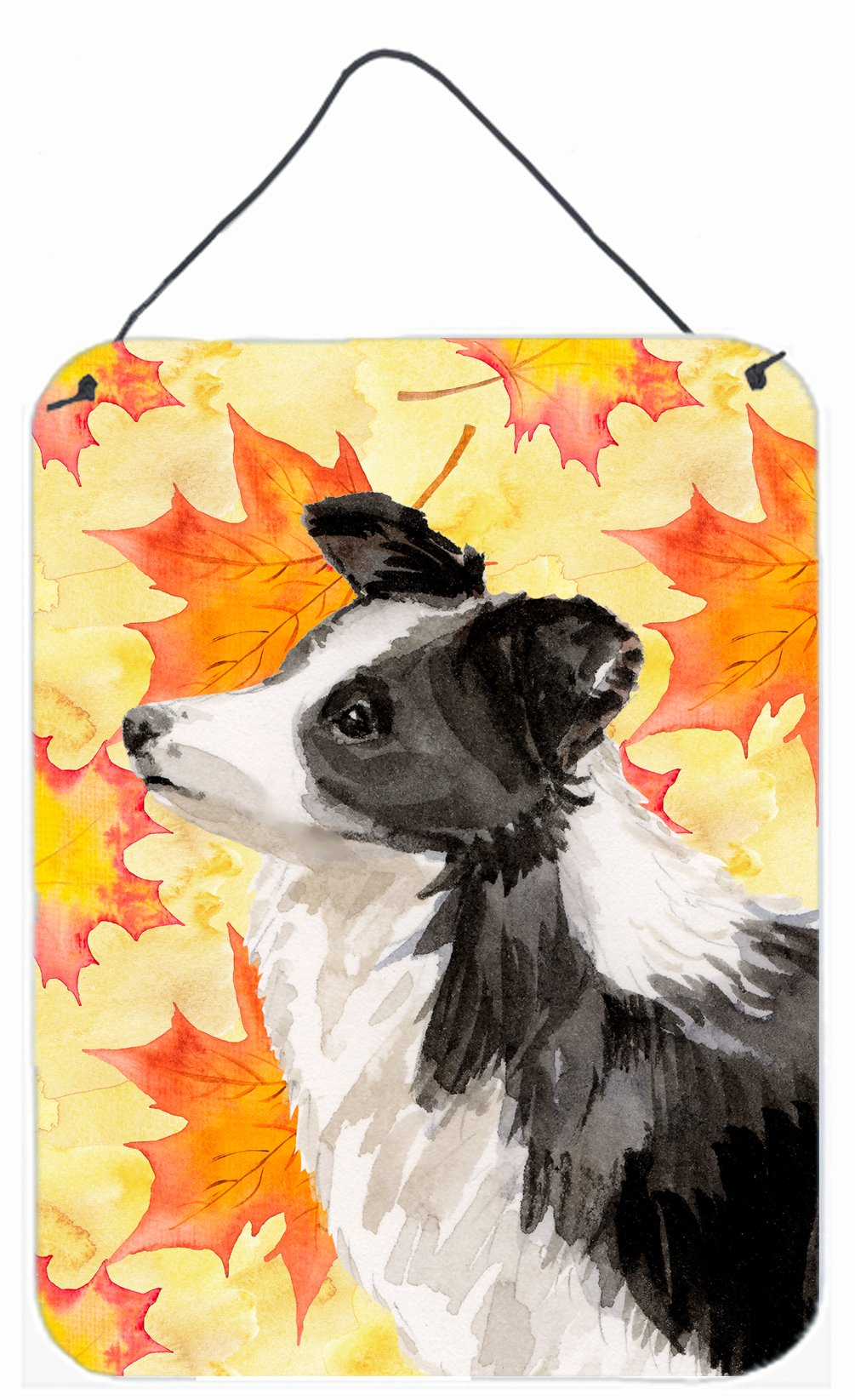 Border Collie Fall Wall or Door Hanging Prints BB9513DS1216 by Caroline&#39;s Treasures